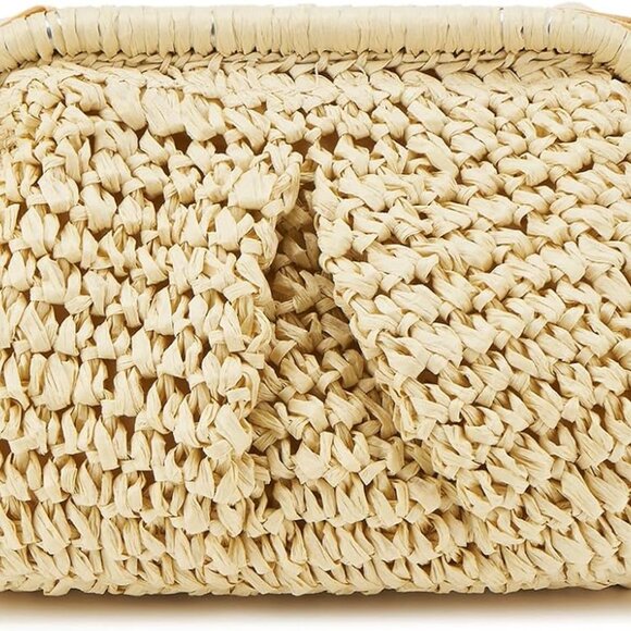 Handbags - Women's Summer Straw Braided Crossbody Bag with Tassel Chain,Shoulder Straps Wov